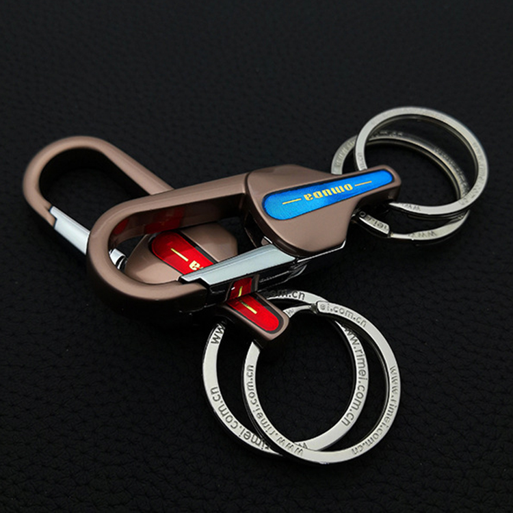 Móc chìa khóa xe may oto kích thước nhỏ gọn có chốt móc đồ chất liệu inox cao cấp K8013