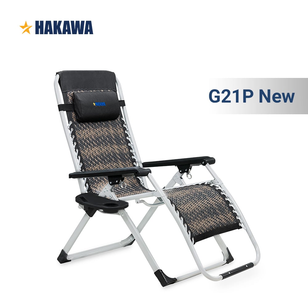 Ghế xếp thư giãn hạng sang HAKAWA - HK-G21P New - (Có Nêm ) - Bảo hành chính hãng 2 năm - Hàng nhập khẩu