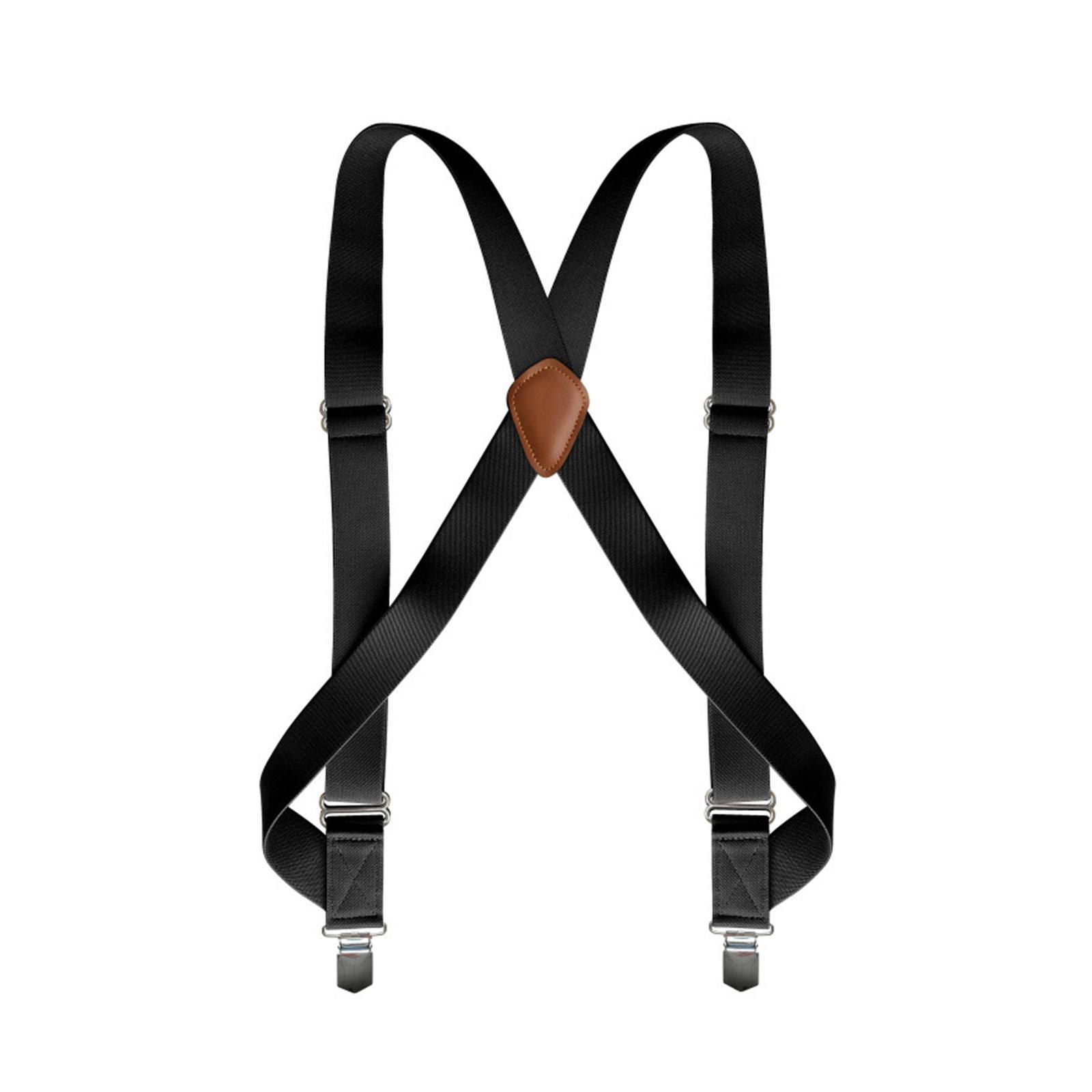 Mens Suspender with Clips Washable Adjustable Fits Jeans Big Tall Friends