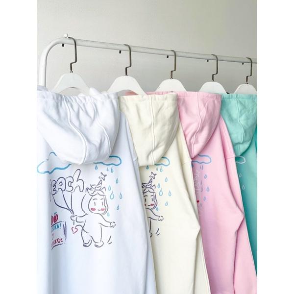 UPZ Áo Khoác Hoodie In Peachee