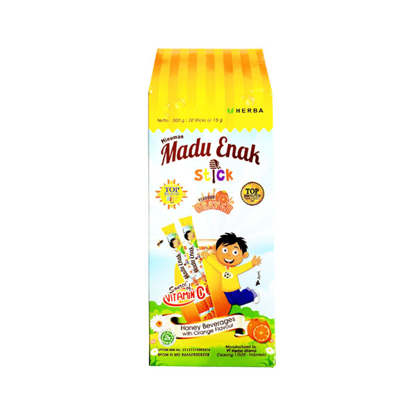 THỨC UỐNG MẬT ONG DẠNG TÚI - VỊ CAM - NHẬP KHẨU TỪ INDONESIA