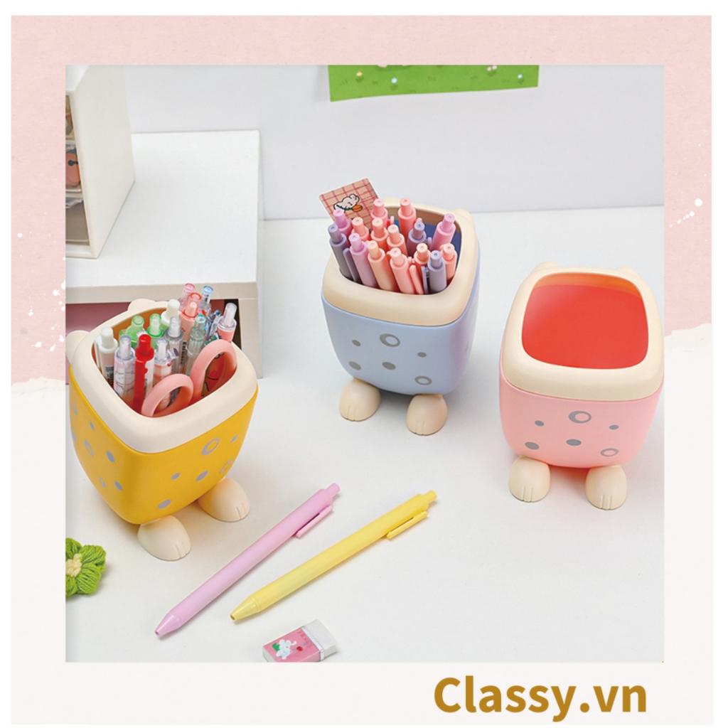 Classy Ống cắm bút để bàn màu pastel chân mèo siêu cute PK1410