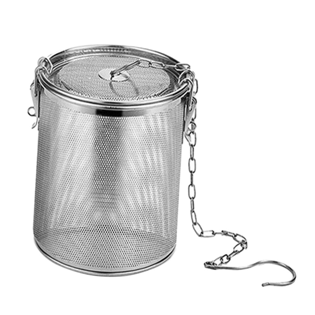 2xStainless Steel Spice Seasoning Strainer Tea Ball Strainer 0.7L