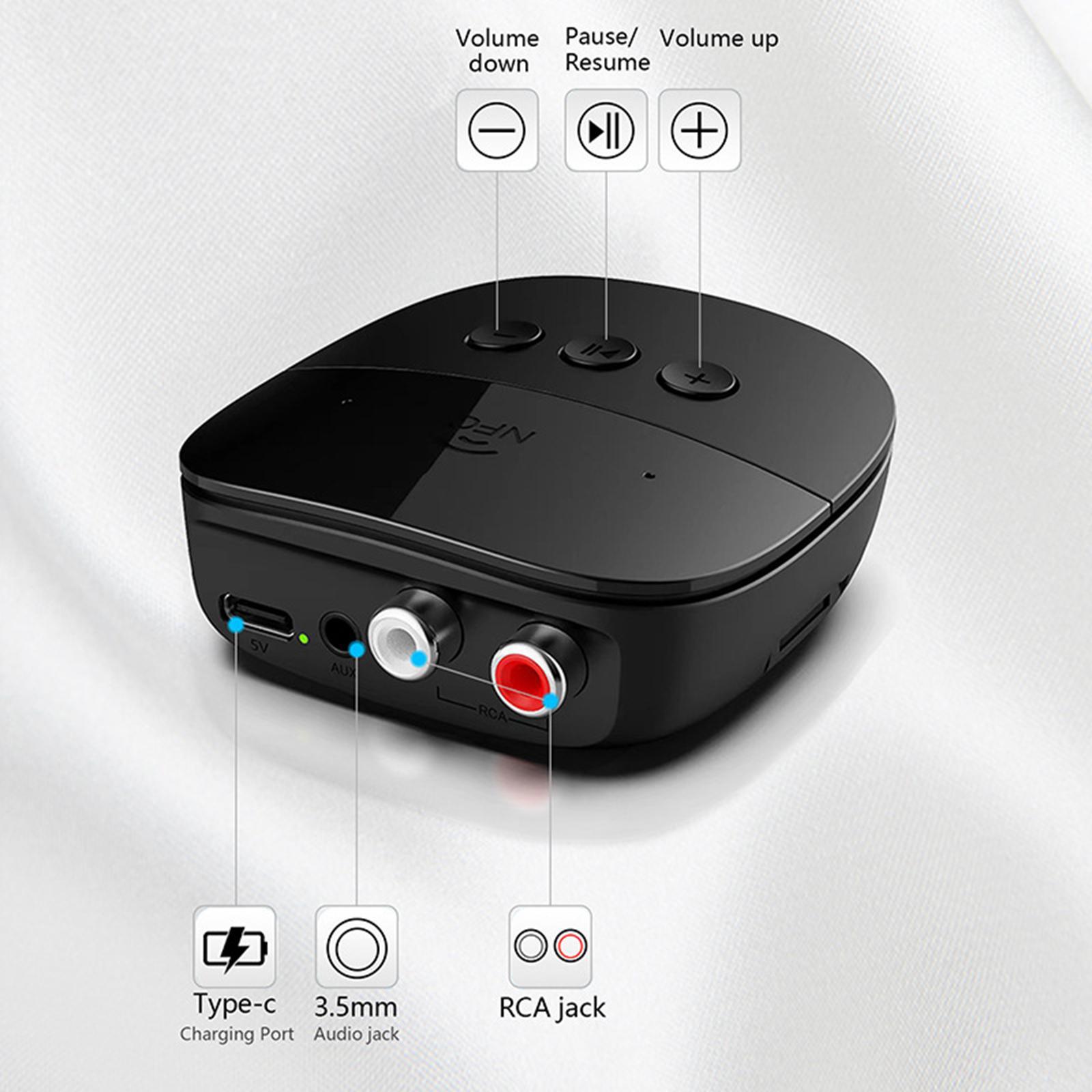 USB Bluetooth Receiver Wireless Audio Adapter for TV Car Stereo Sound System