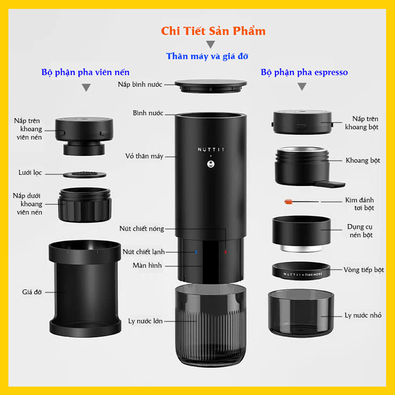 Dụng cụ pha cà phê cầm tay TIMEMORE