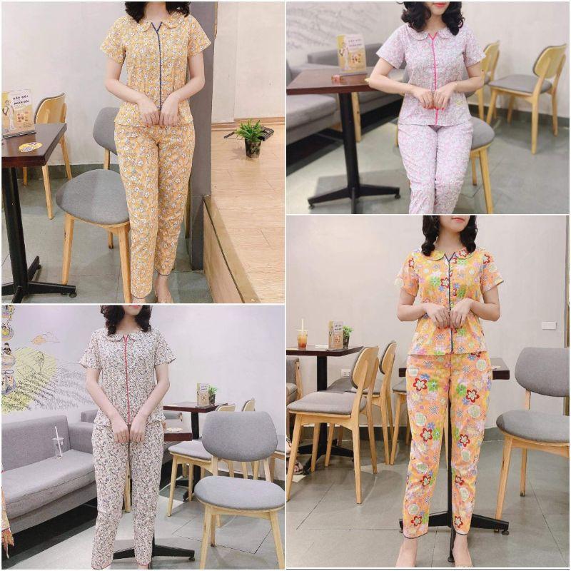 Đồ bộ mặc nhà, đồ ngủ, cổ sen 4 màu siêu hot