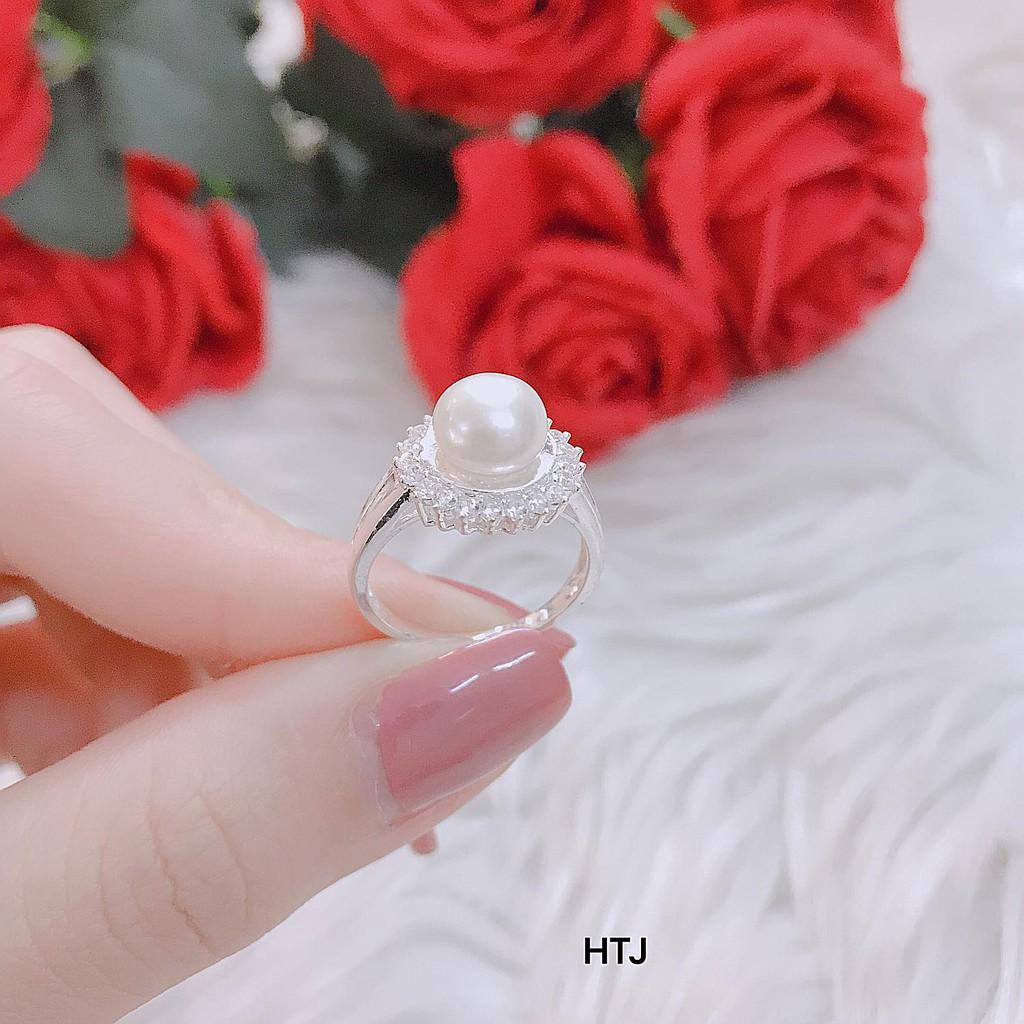 Nhẫn nữ chất liệu bạc Ý mặt trai MS10d