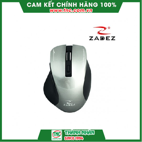 Chuột văn phòng không dây Ergonomic Zadez M-353 màu xám - Hàng chính hãng