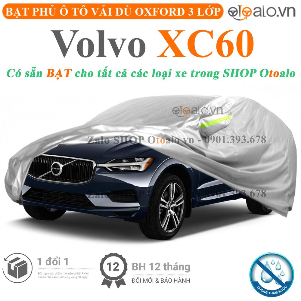 Bạt che phủ xe ô tô Volvo XC60 vải dù 3 lớp CAO CẤP BPXOT - OTOALO
