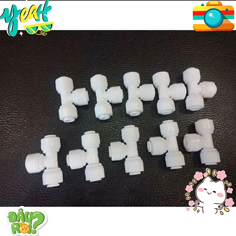 T Nối Nhanh 3 Đầu Ra Dây 6mm Hoặc Dây 10mm - Phụ Kiện Máy Lọc Nước
