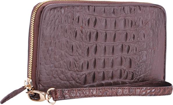 Ví Nữ Huy Hoàng HT3248 (10.5 x 19 cm) - Nâu Đất