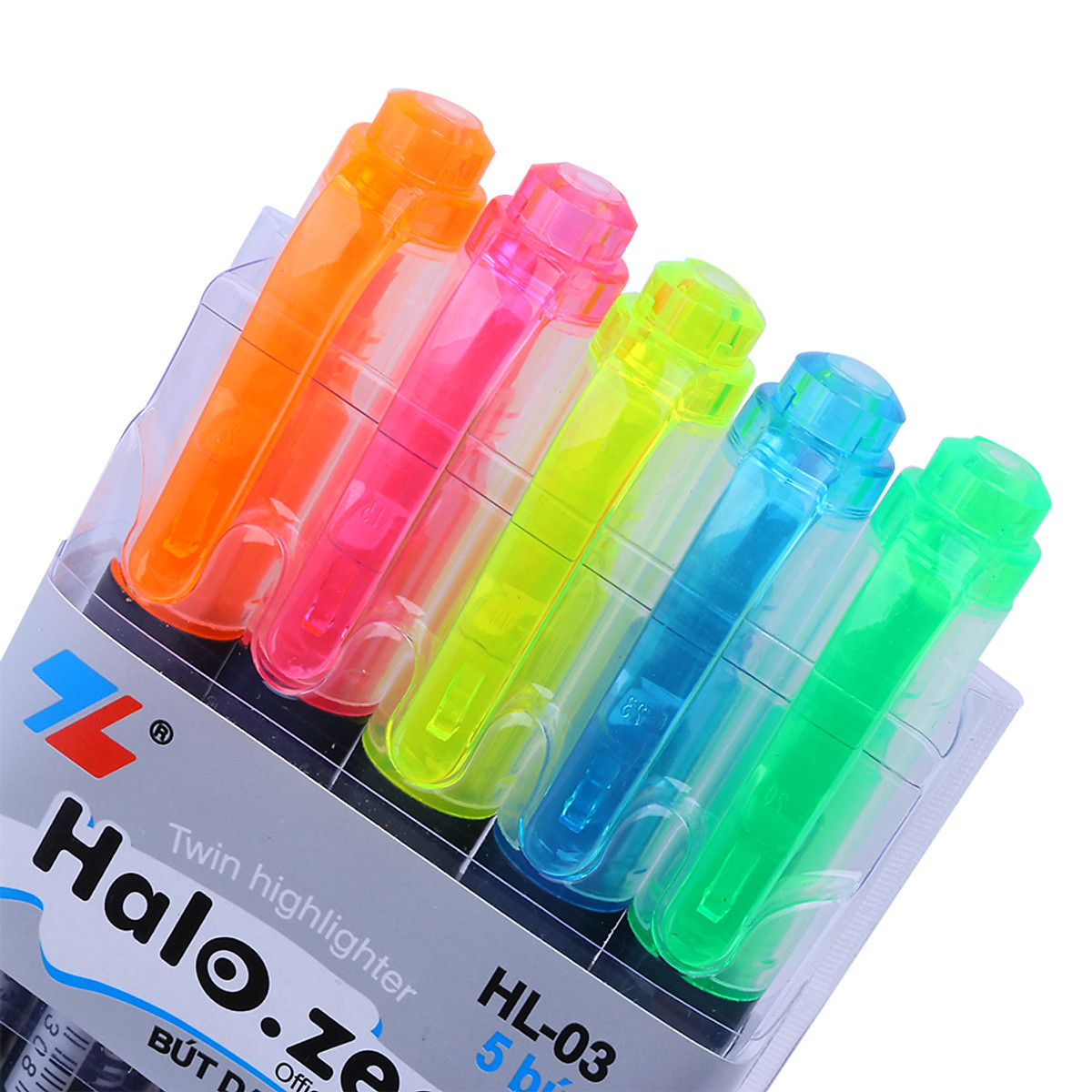 Vỉ 5 Bút Dạ Quang Thiên Long HL03 TL