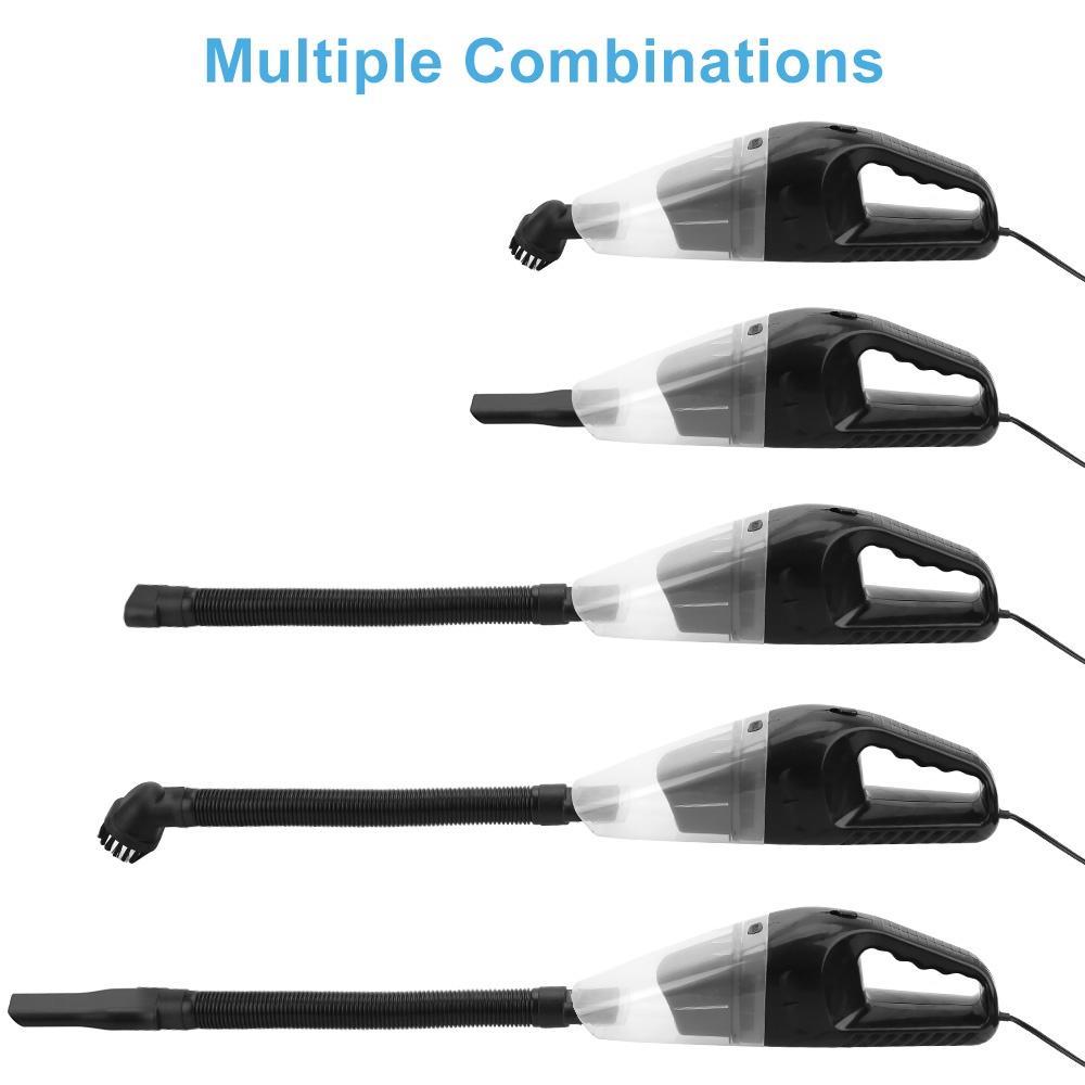 Máy hút bụi cầm tay có đèn LED 12V cho xe hơi