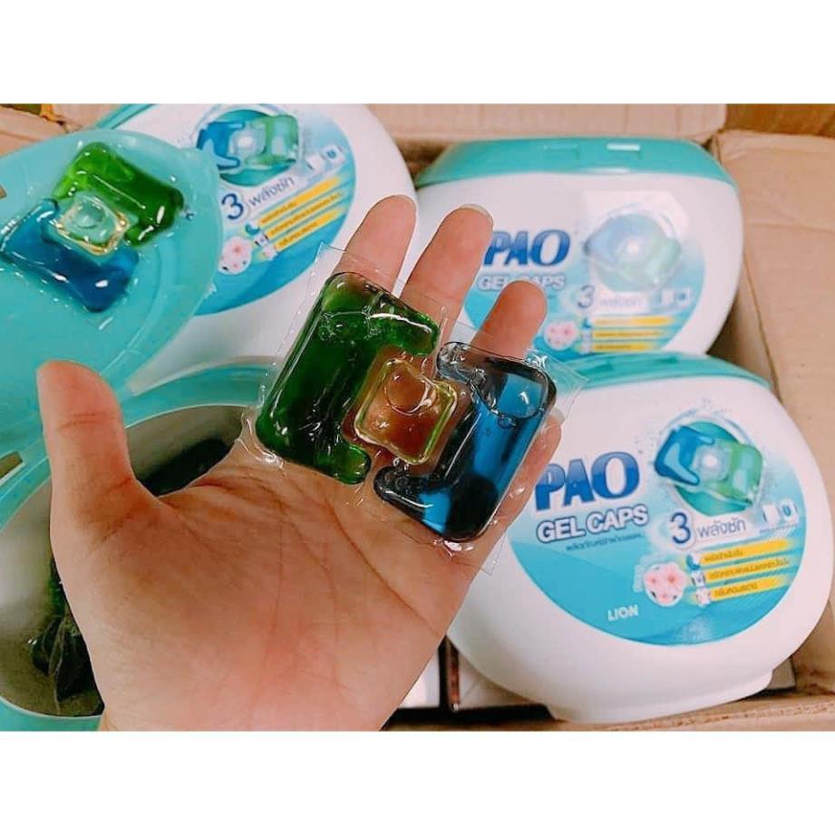 Viên giặt Pao Thái Lan GEL CAPS hộp 19 viên