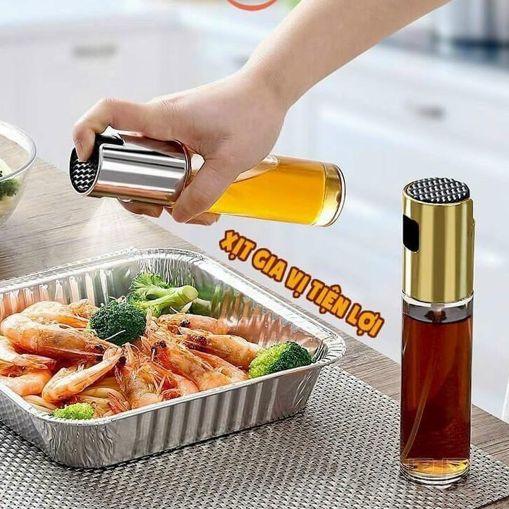 Bình Xịt Dầu Ăn bằng Thuỷ Tinh dung tích 100ml