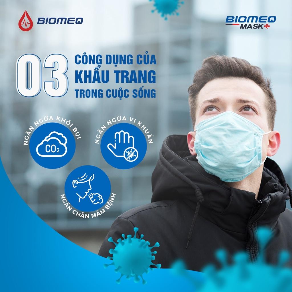 Khẩu trang y tế 5 lớp Biomeq Mark N95 lọc bụi mịn, không thấm nước