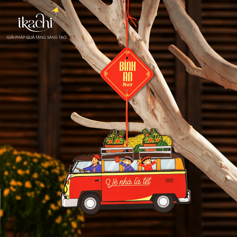 SET 5 DÂY TREO TÀI LỘC IKACHI - VẬN KHÍ HANH THÔNG, ĐÓN LỘC VÀO NH