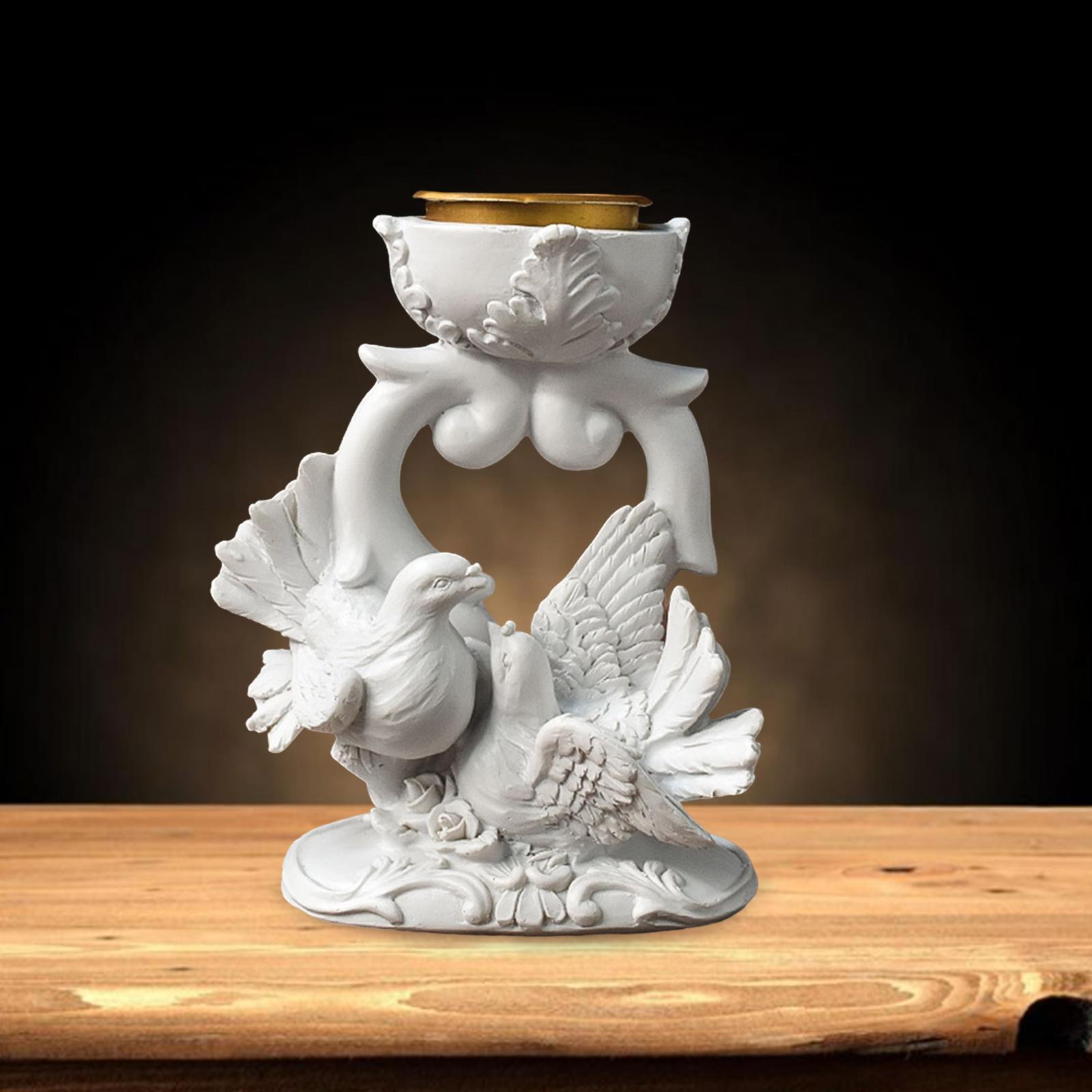 Bird Figurine Candlestick Candleholder Candle Holder for Wedding Holiday