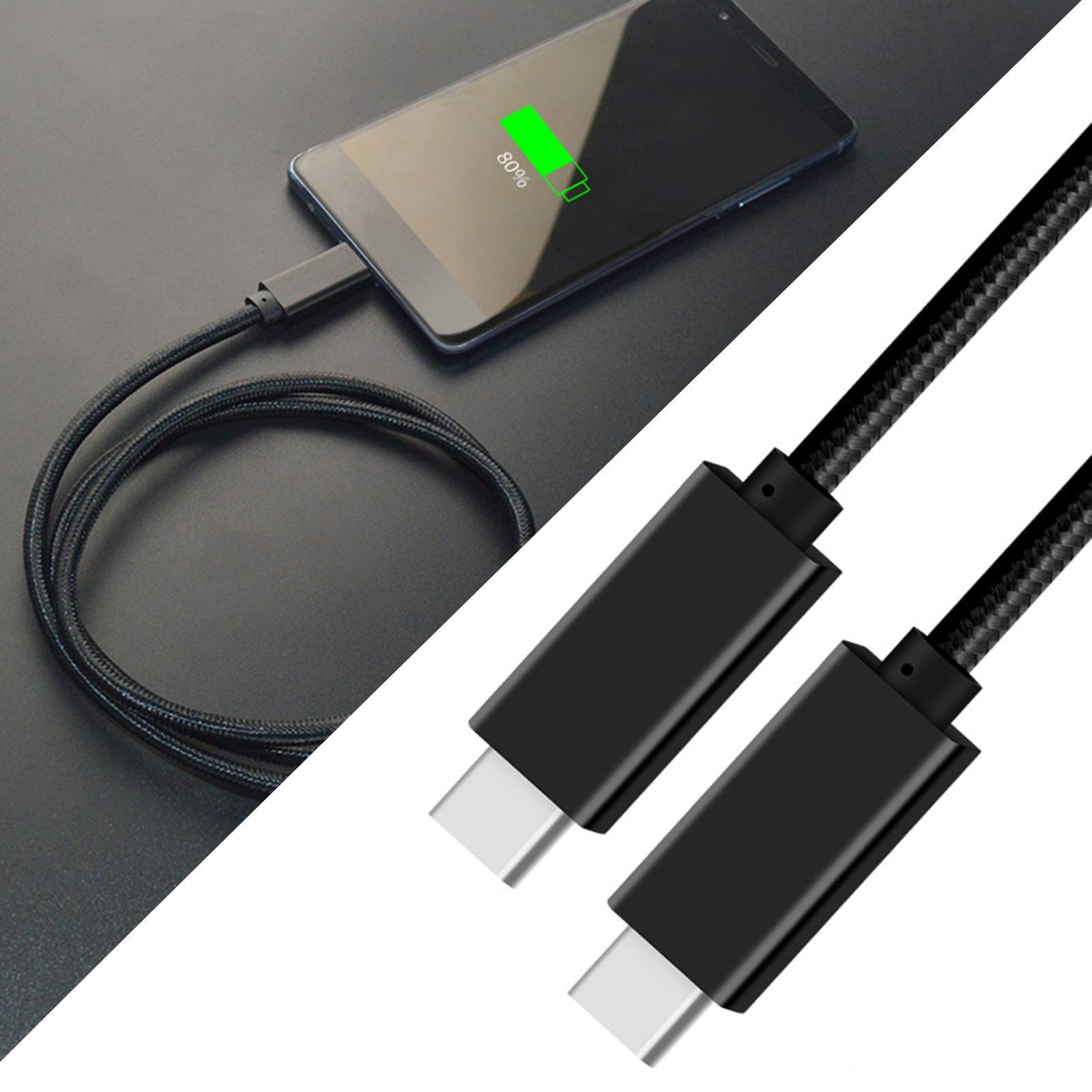 Braided Nylon to USB 3.1 Cable 100W PD Fast Charging 1 Meter
