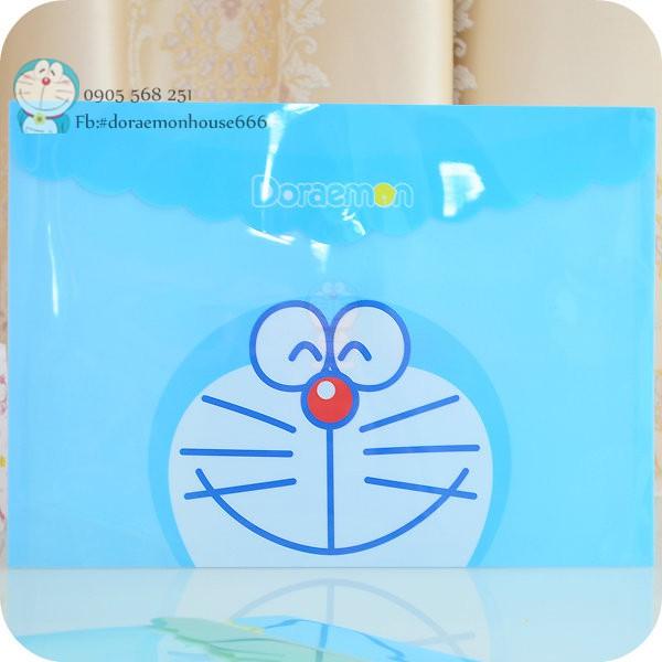 BÌA NÚT ĐỰNG HỒ SƠ  DORAEMON HOUSE