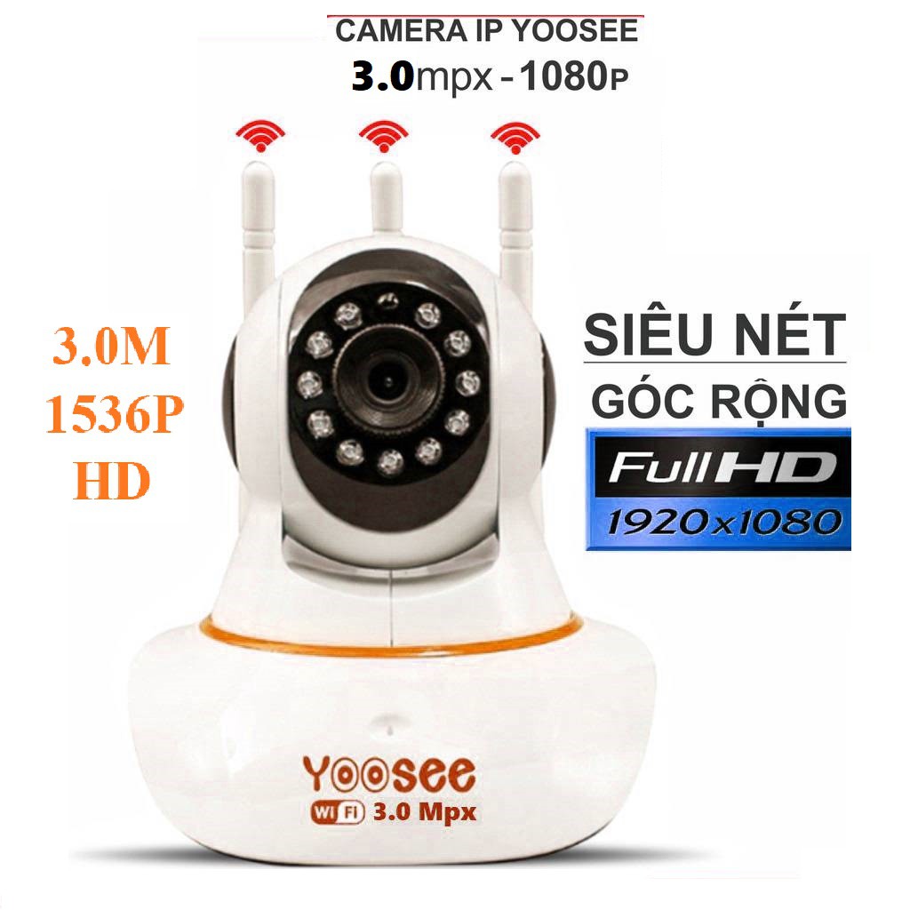 Camera Yoosee Full Hd Hồng Ngoại Quay Đêm 3 Râu 5.0