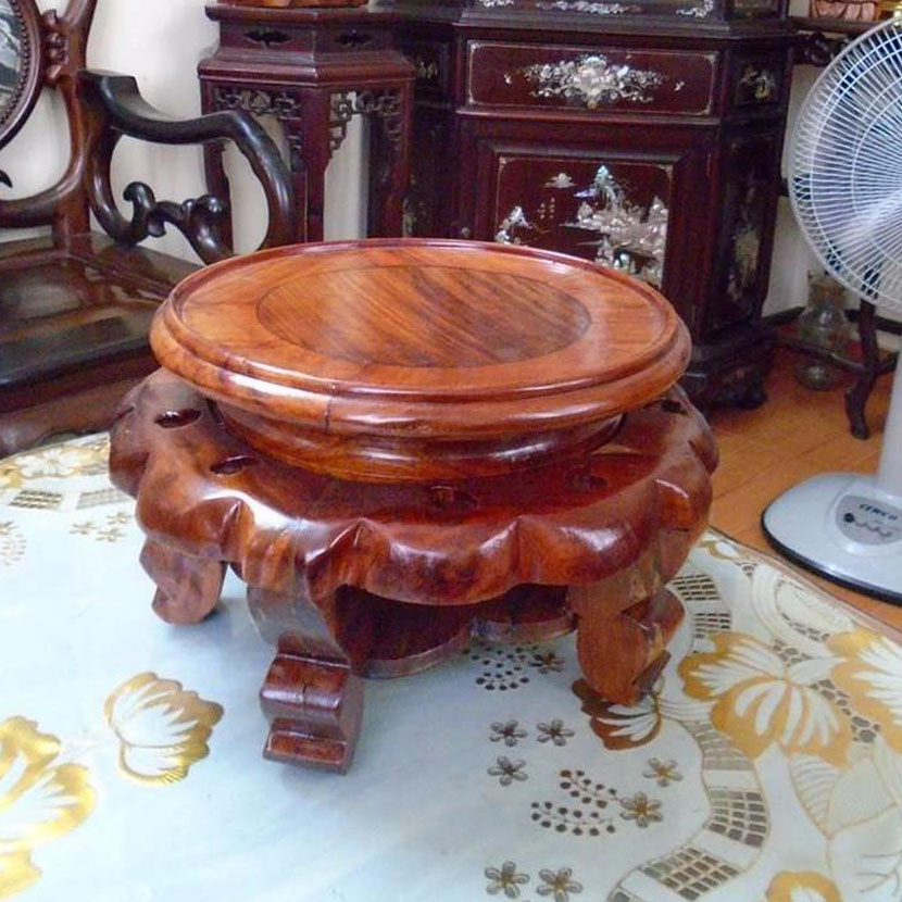 Đôn gỗ hương Mặt 22cm x cao 16cm