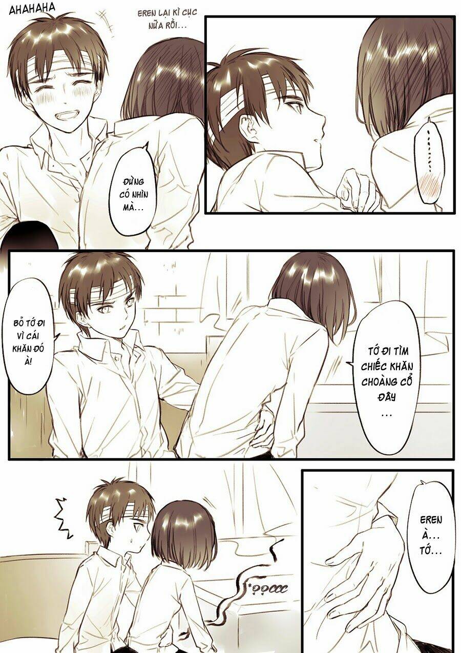 tấn công người khổng lồ - doujinshi eren x mikasa chapter 38 8