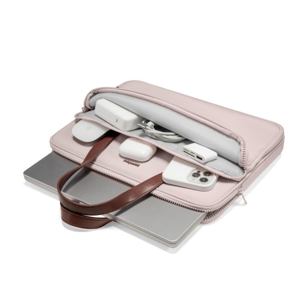 Túi xách Tomtoc Briefcase Premium Pink cho Macbook 13inch/14inch, Ultrabook 13inch - Hàng chính hãng