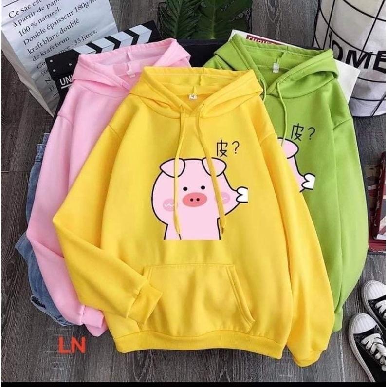 Áo hoodie lợn bẹo má DA6