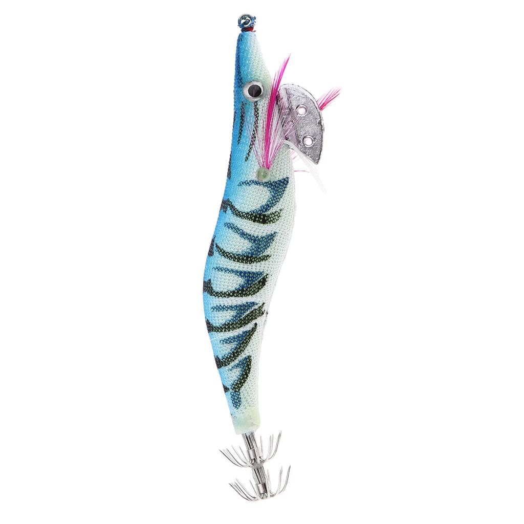 Silicone Simulation Noctilucent Soft Prawn Shrimp Fishing Lure Hook Bait