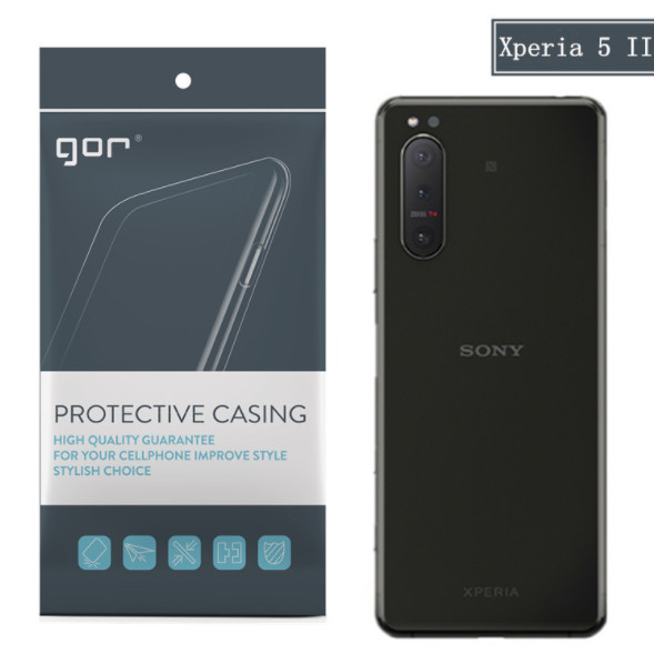 Ốp silicon cho Sony Xperia 5 II  - Silicon trong suốt hãng GOR Hàng nhập khẩu