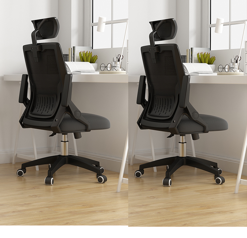 Siêu Phẩm Độc Quyền Ghế Văn Phòng Thông Minh Tay Cất Gọn AZP FURNITURE Ergonomic AZP-98723 ĐEN Style Đương Đại