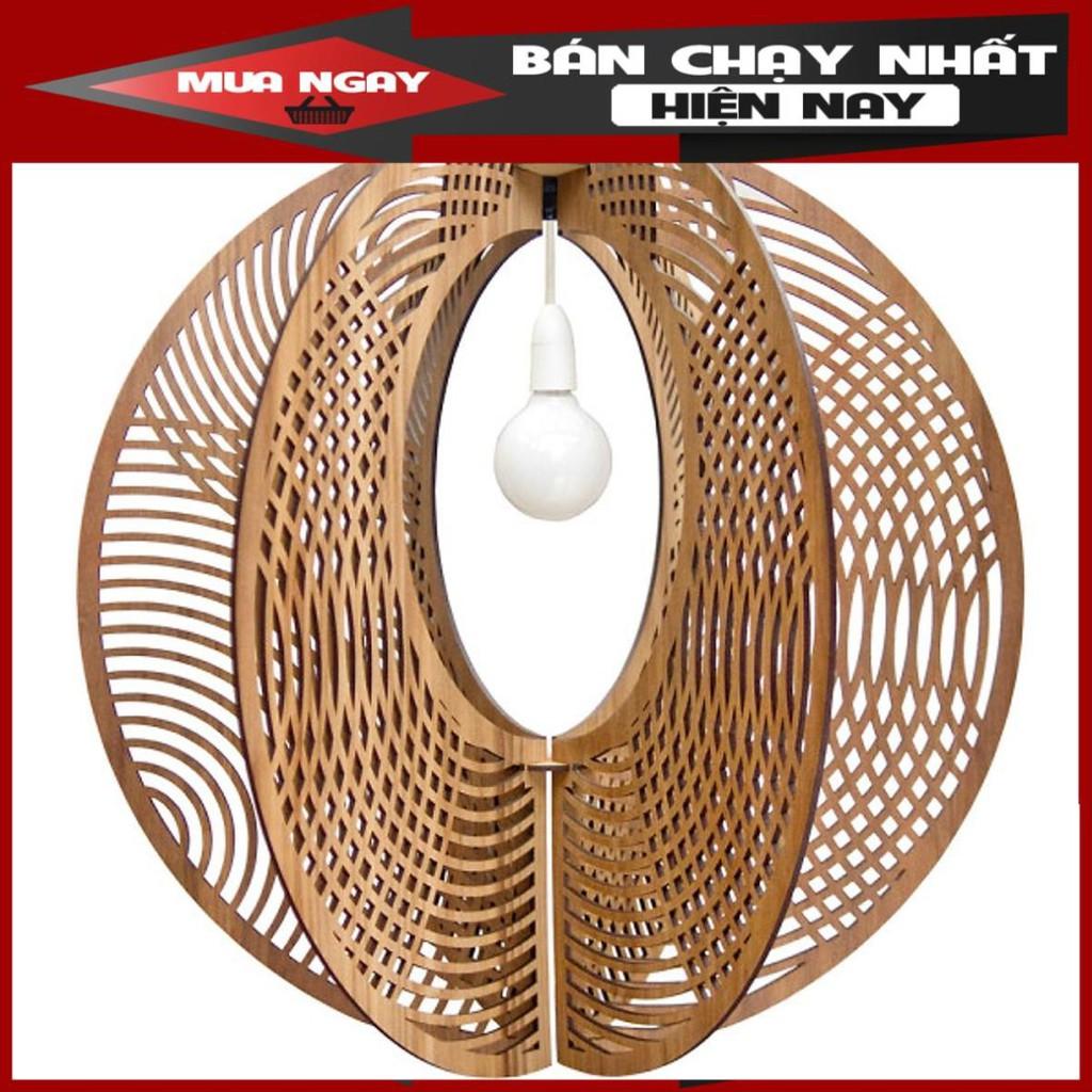 Đèn gỗ thả trần CAO CẤP hiện đại sang trọng 60x60cm chất liệu gỗ trang trí cho phòng khách nhà căn hộ decor nhà quán cf