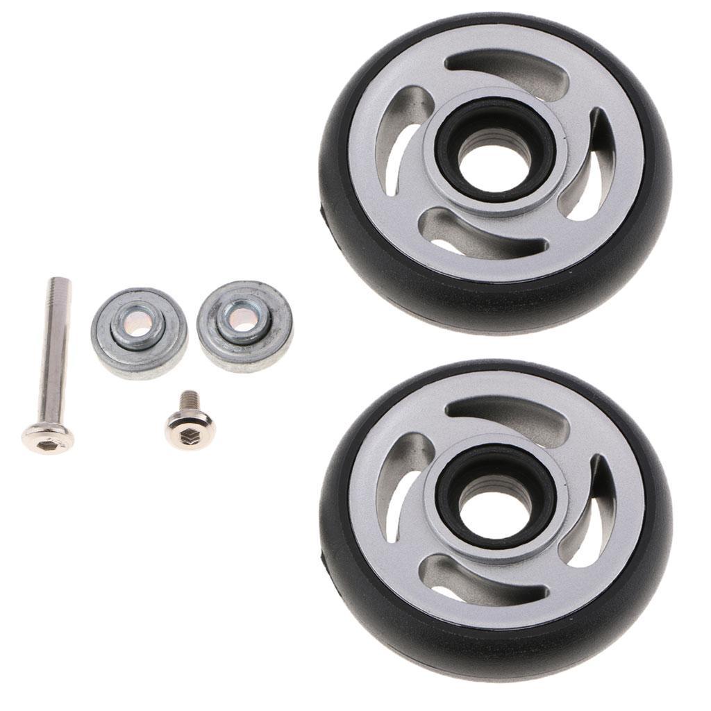 2 Set Luggage Wheels Replacement Suitcase Trolley Case DIY Casters 8220A-A