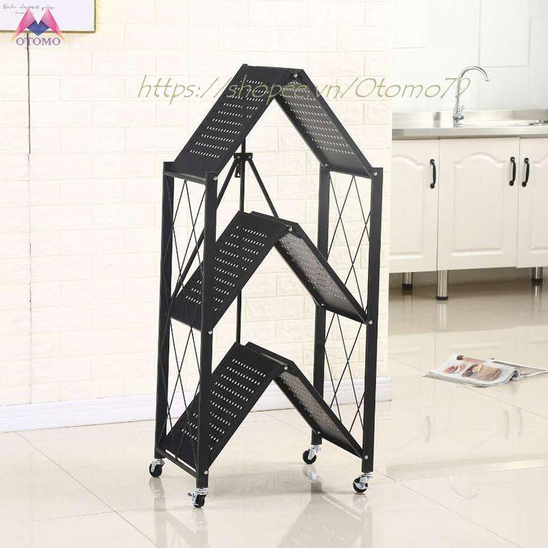 Kệ Đa Năng Nhà Bếp Gấp Gọn 3, 4 Tầng Thế Hệ Mới Chất Liệu Thép Sơn Tĩnh Điện Siêu Bền