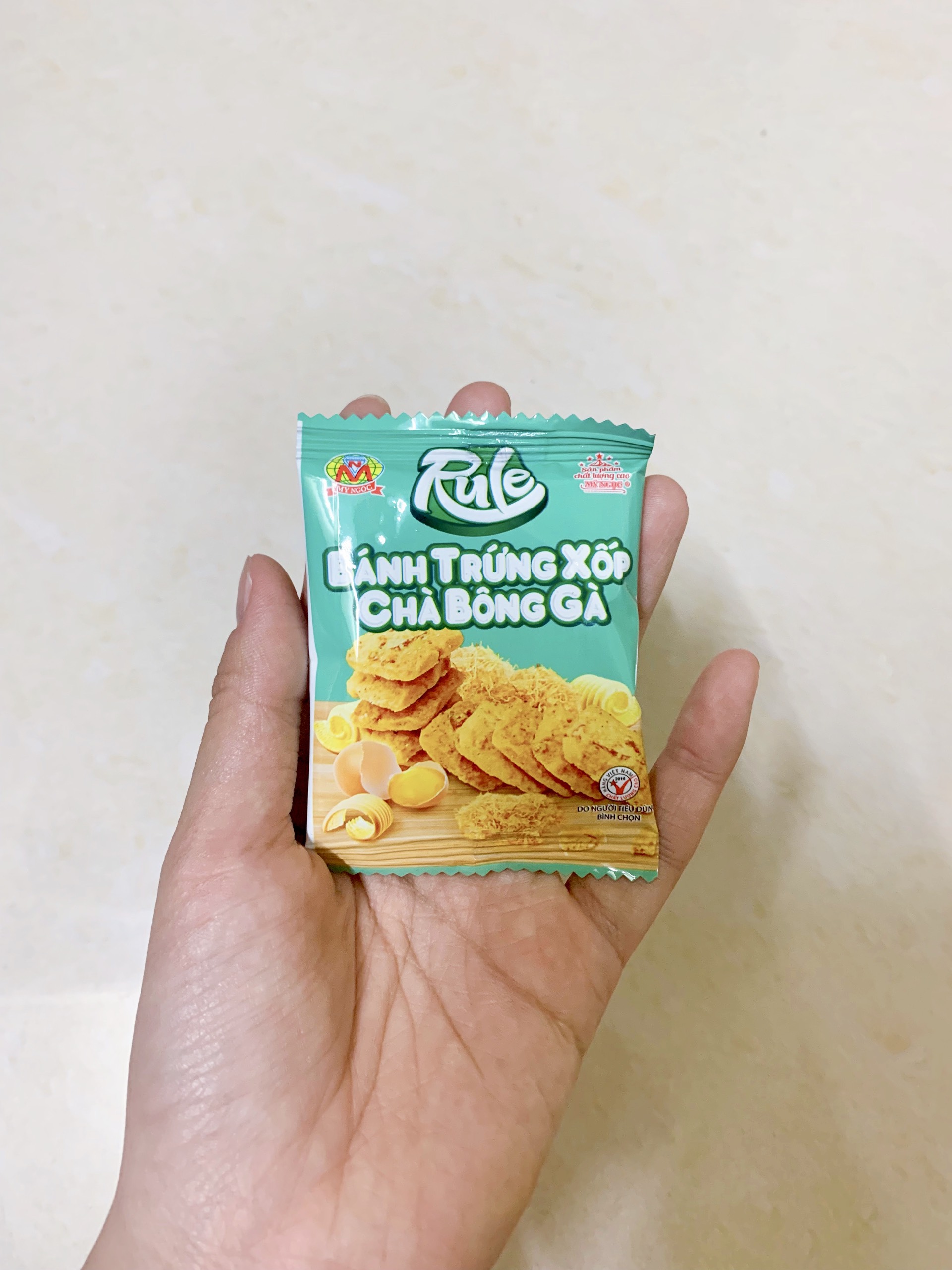 Rule - 160g Bánh Trứng Xốp CHÀ BÔNG GÀ sữa tươi MỸ NGỌC, Tan ngay trong miệng