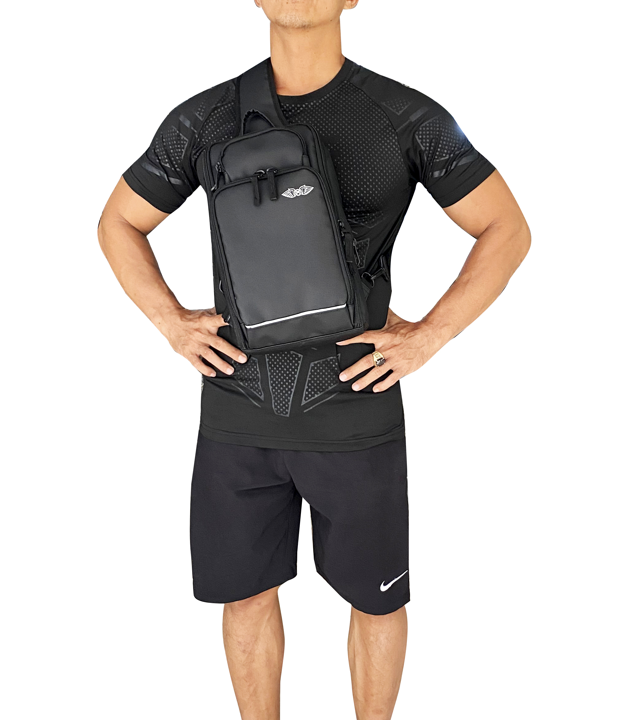 Túi Đeo Chéo Nam Nữ Chống Thấm Nước Cao Cấp MHTC01- Black