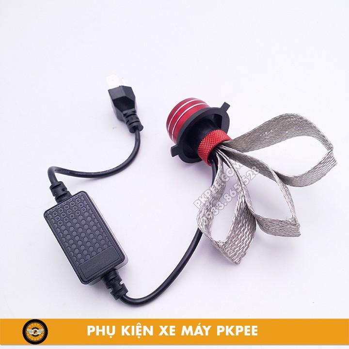 Đèn Pha Led Bi Cầu Mini Mẫu Ruby 2 Chế Độ Cos Vàng Pha Trắng