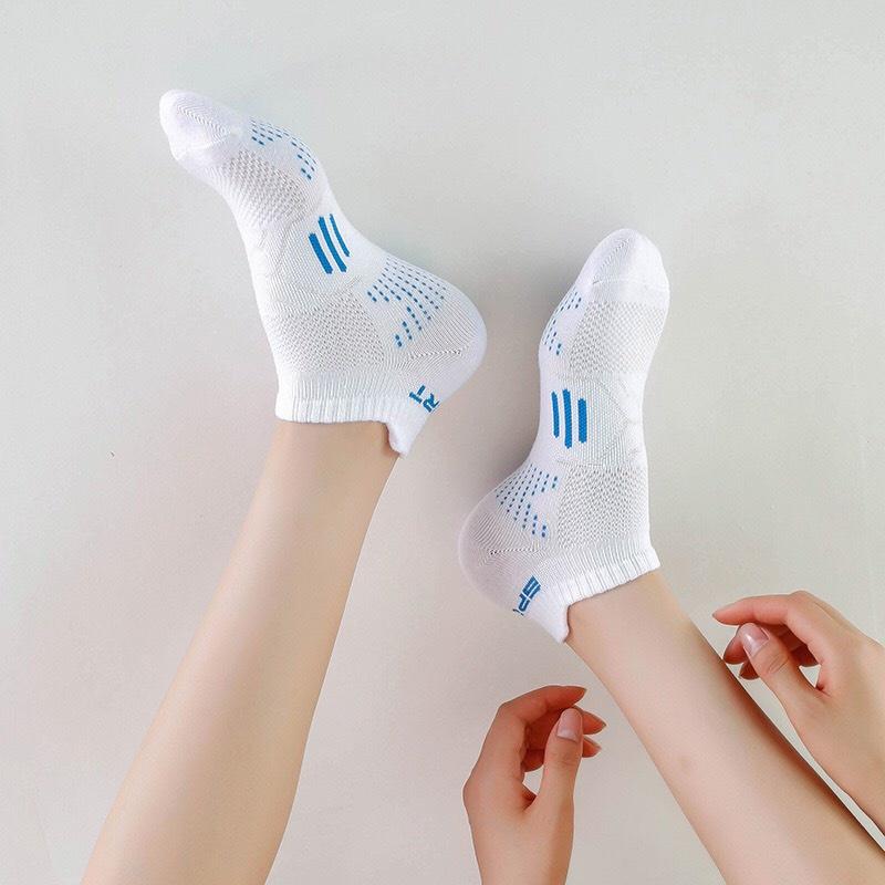 Set 7 Đôi Tất Thể Thao Unisex Chạy Bộ , Tập Gym , Tập YoGa Chống Trơn Trượt, Tất Dày Thấm Hút Mồ Hôi, Thoáng Khí