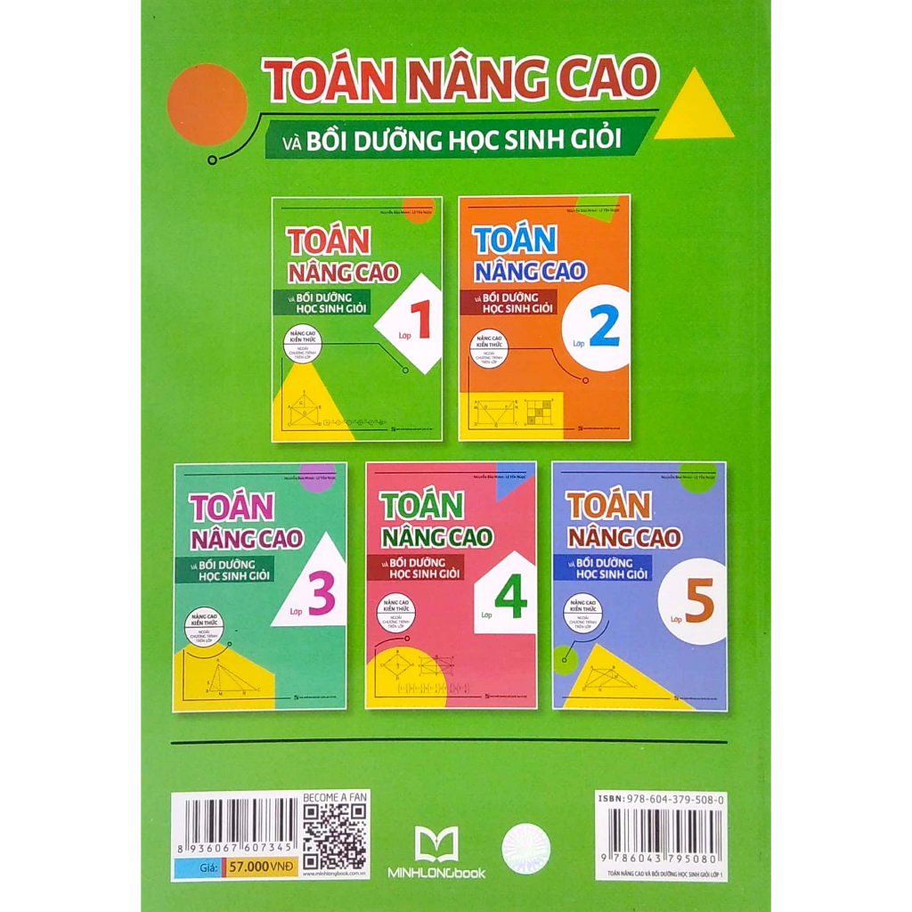Sách - Toán Nâng Cao & Bồi Dưỡng Học Sinh Giỏi Lớp 1