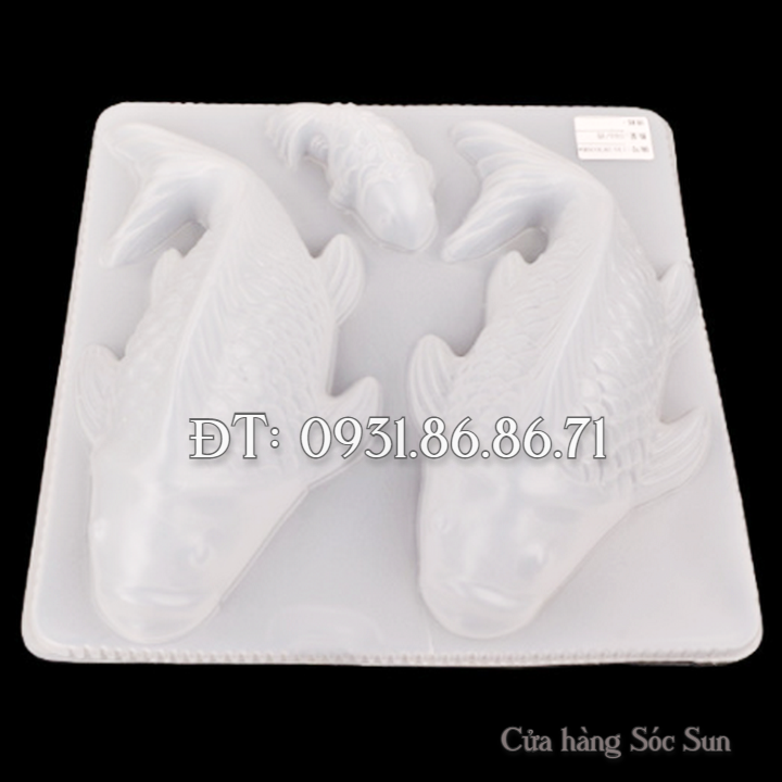 Khuôn 3 con cá chép loại 25 cm - Mã số 1745