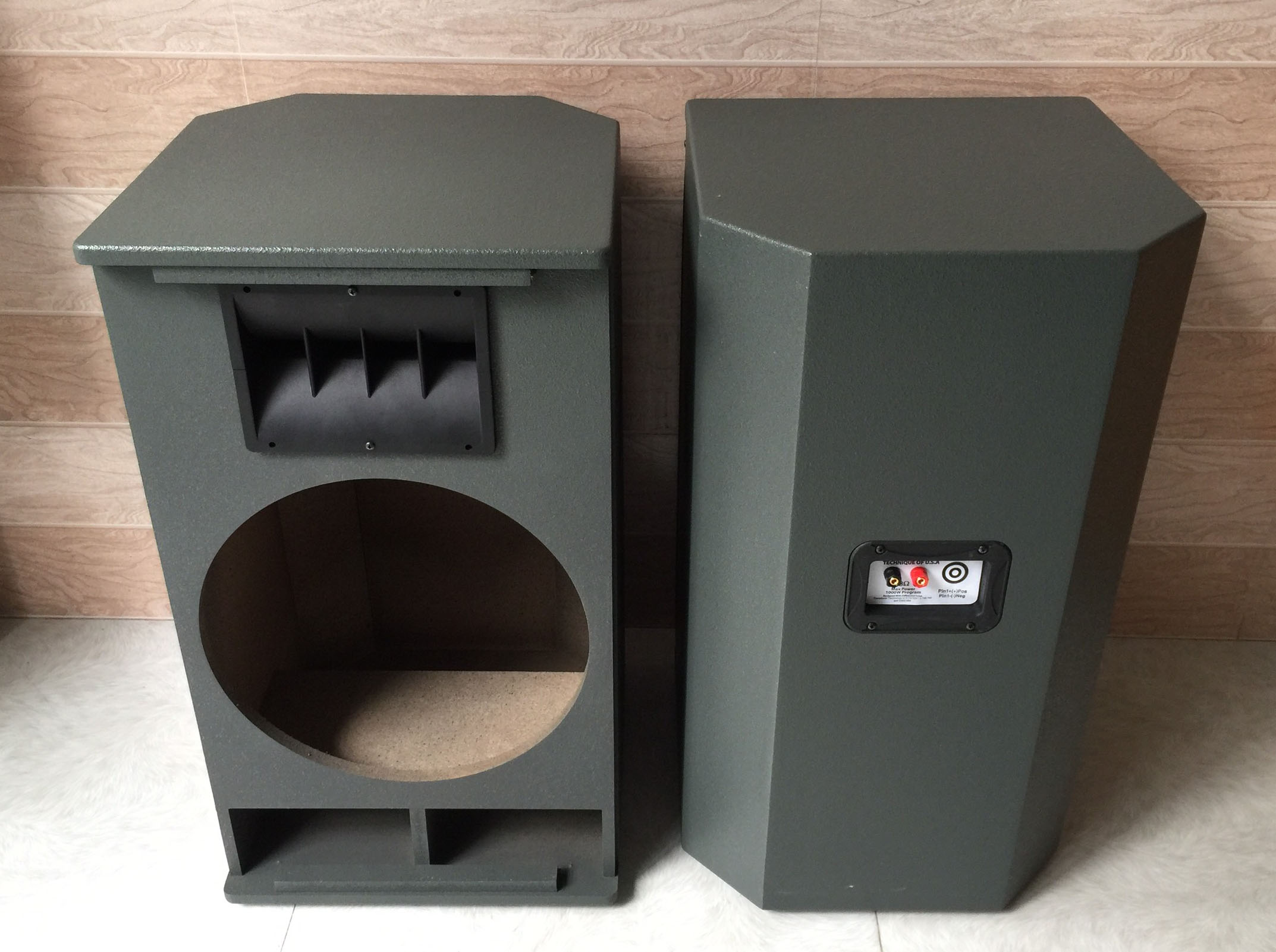 Vỏ thùng loa 4 tấc họng Array bass 40 dùng lắp loa Hải Triều