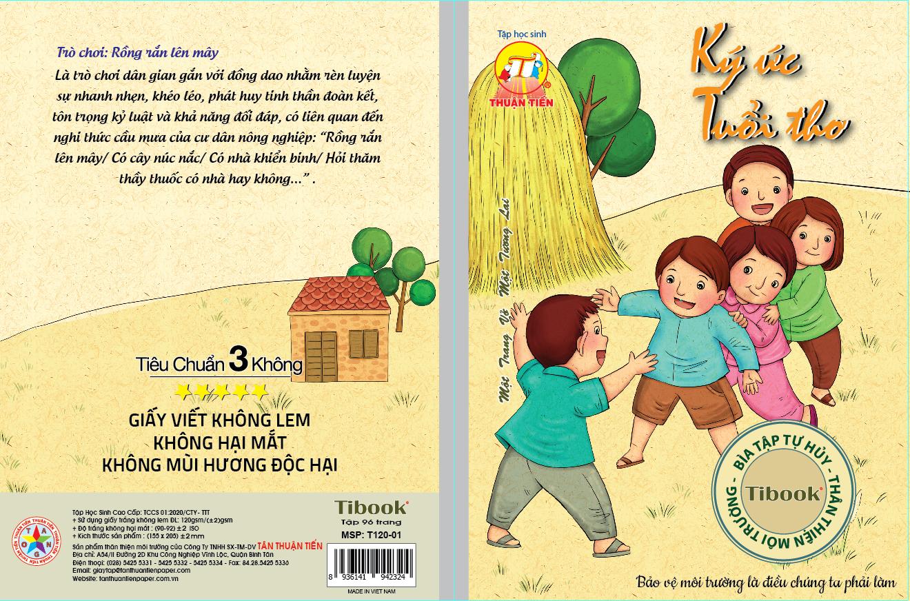 Tập 96 trang Ký ức tuổi thơ - Bìa thân thiện môi trường (hộp 10 quyển)