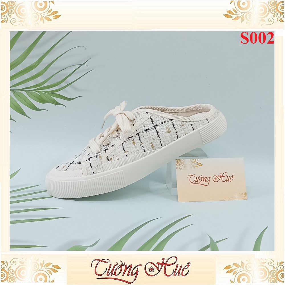 Giày Sục Bít Mũi Buộc Dây Nữ Tính - Hàng Quảng Châu - S002