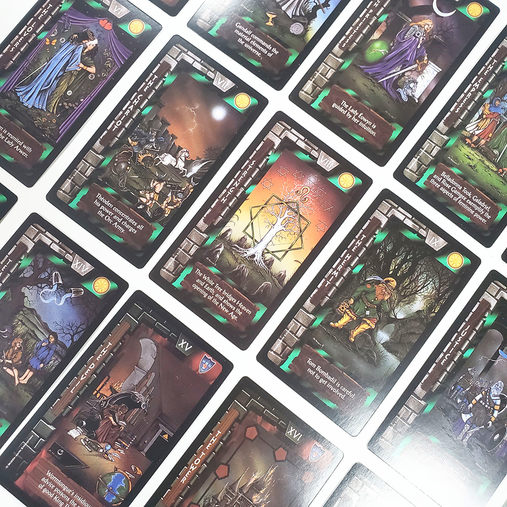 Bộ Bài Tarot The Lord Of The Rings 7x12 Cm Tặng Đá Thanh Tẩy