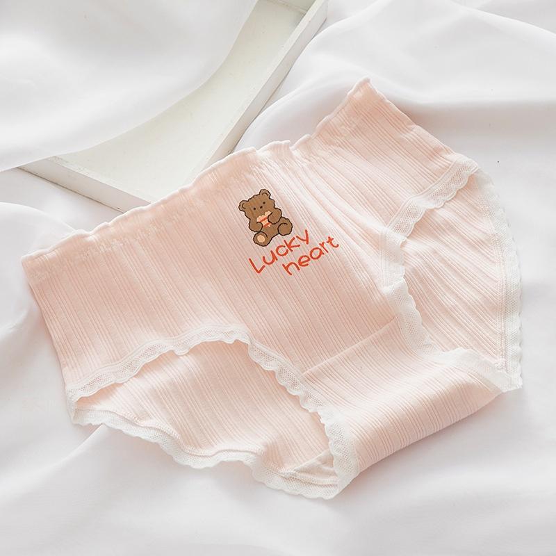 Quần lót nữ cotton gân tăm thỏ và gấu 2899