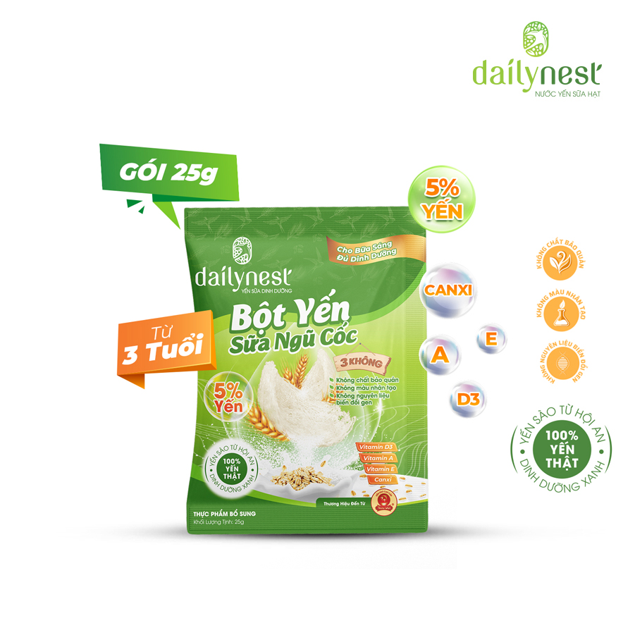 Bột Yến Sữa Ngũ Cốc Dailynest (1 túi x 25g)