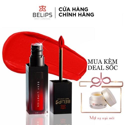 Son Kem Lì Mỏng Nhẹ Mềm Môi Belips Sexy Lipstick 100% thiên nhiên