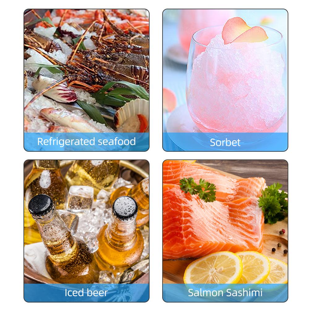 300W High Power Stainless Steel Ice Maker Snowflake Ice Shaving Machine Household Commercial Milk Tea Cold Drink Shop