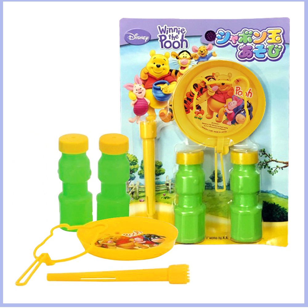 Combo 2 bộ thổi bong bóng xà phòng Pooh nội địa Nhật Bản